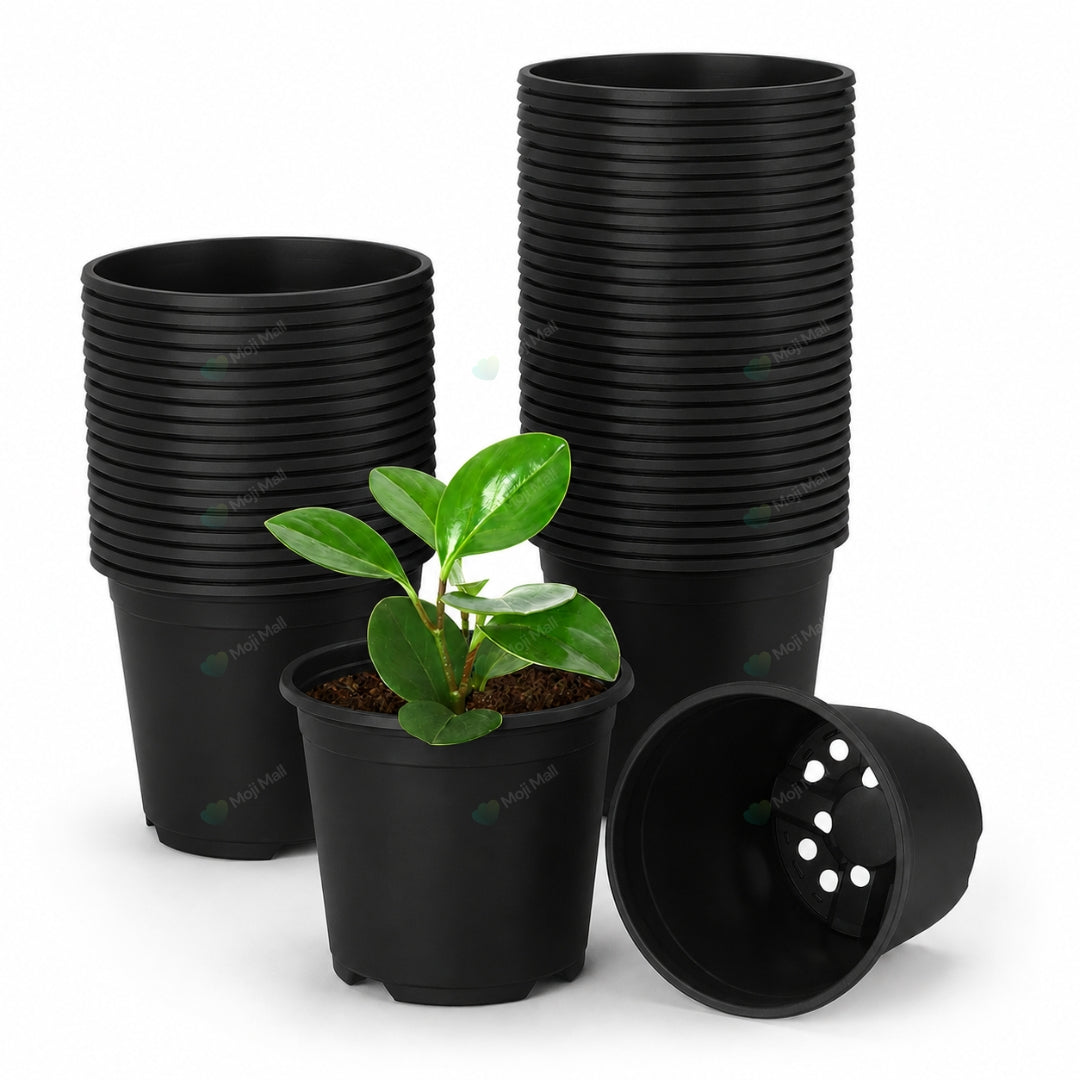 plastic pots for plants wholesale in pakistan Nursery Pots – Plastic – Black – Multiple Sizes Available