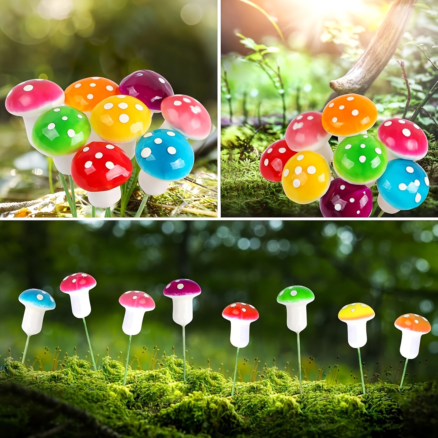 Pack of 10 – Artificial Mini Mushroom-Moji Mall Pakistan
