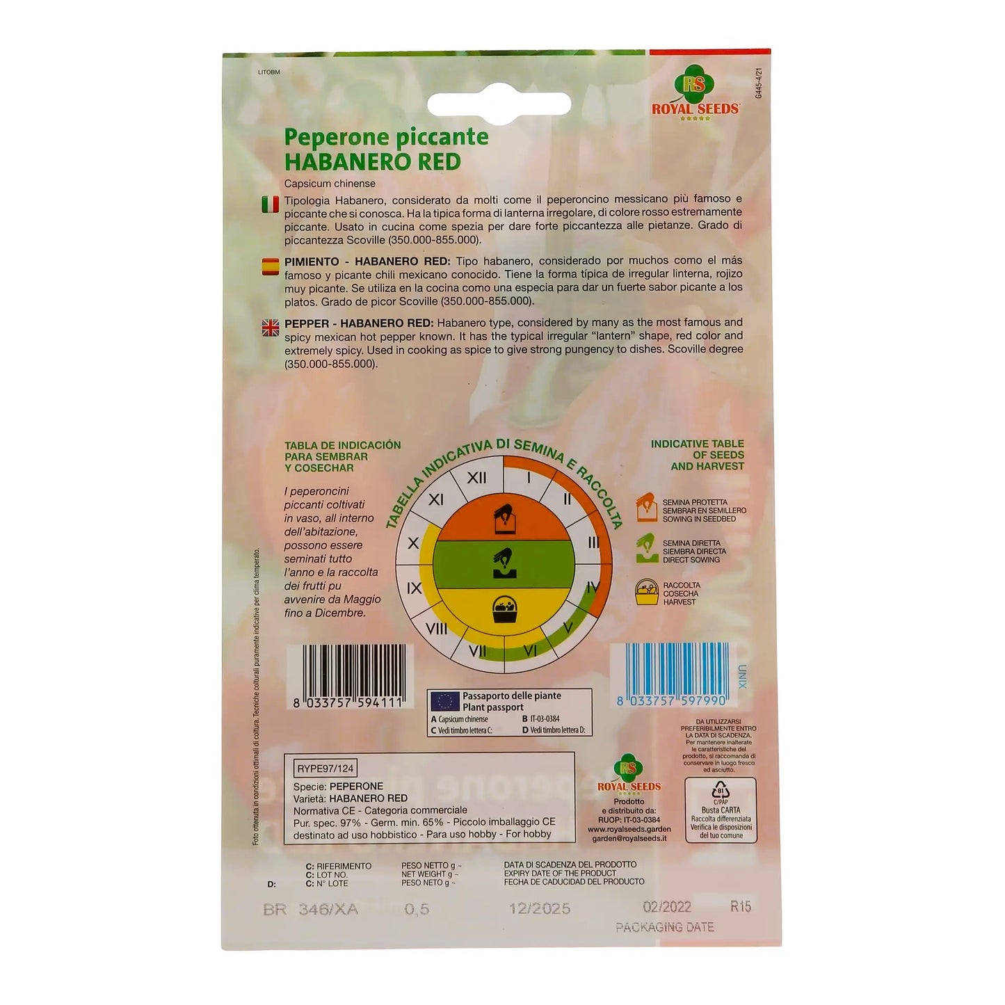 Habanero Pepper – Hot Red