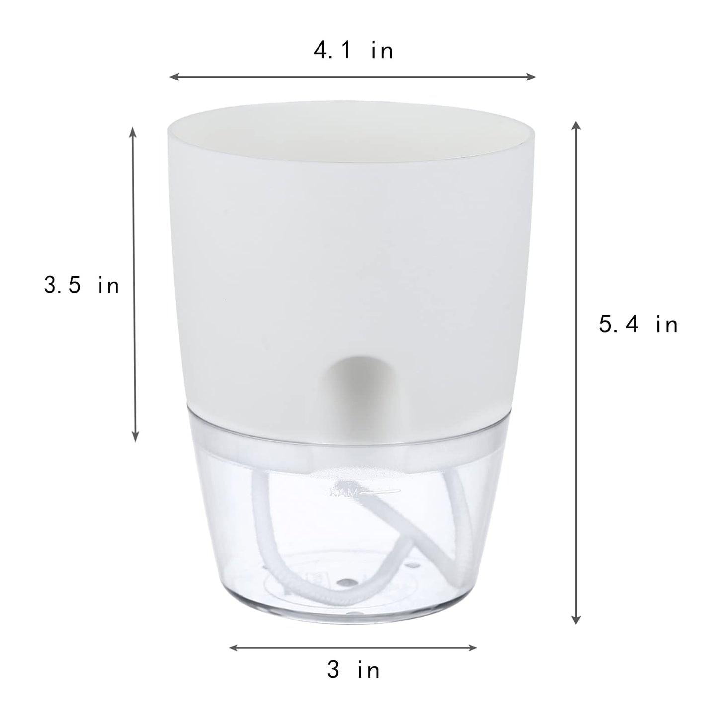 Self Watering Pots – White