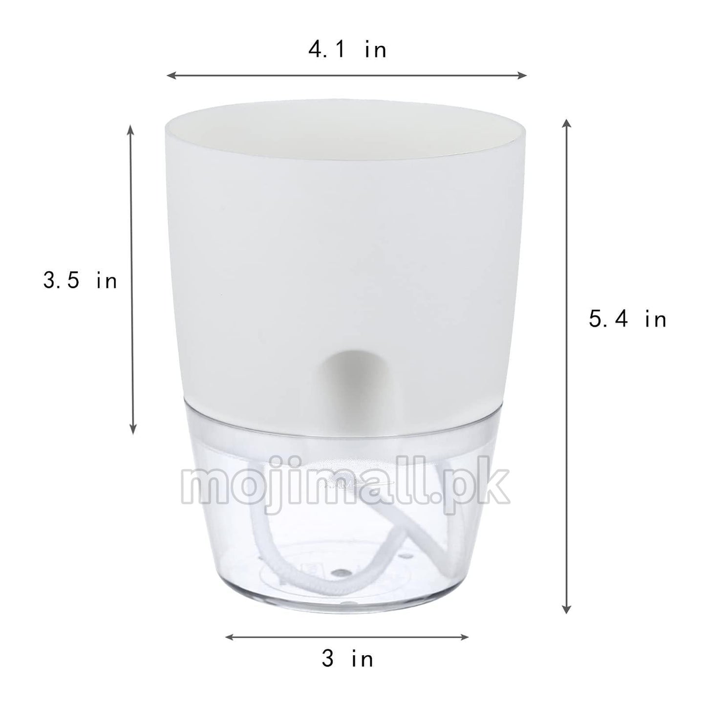 Self Watering Pots – White Moji Mall Pakistan