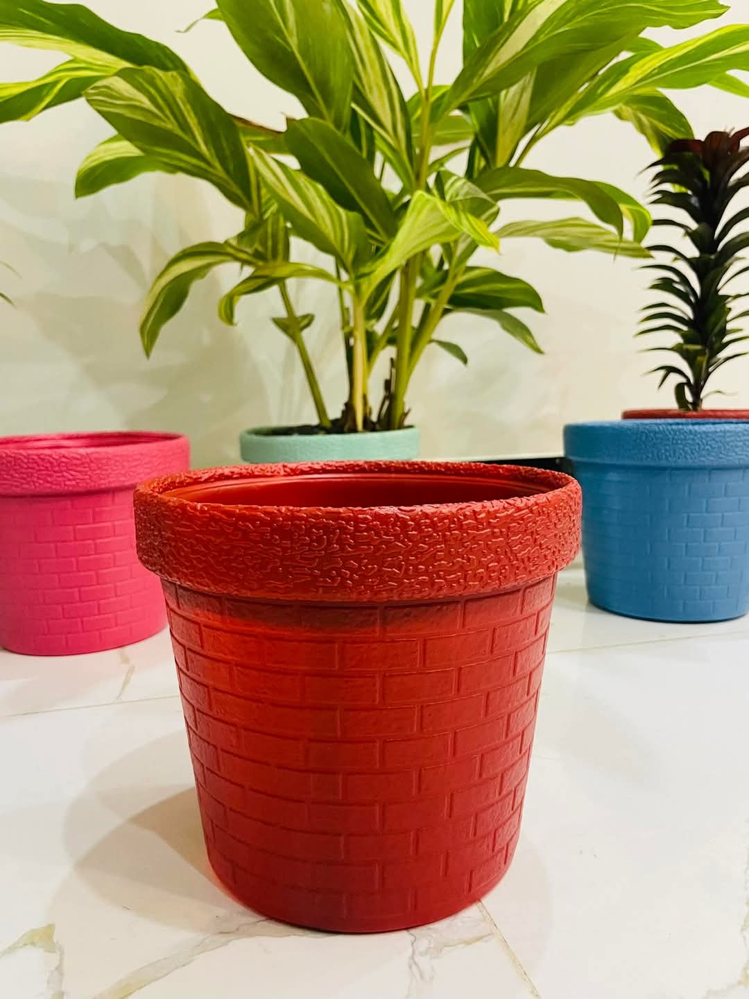 Pack of 10 Fiber Pots (8x7 INCHES)