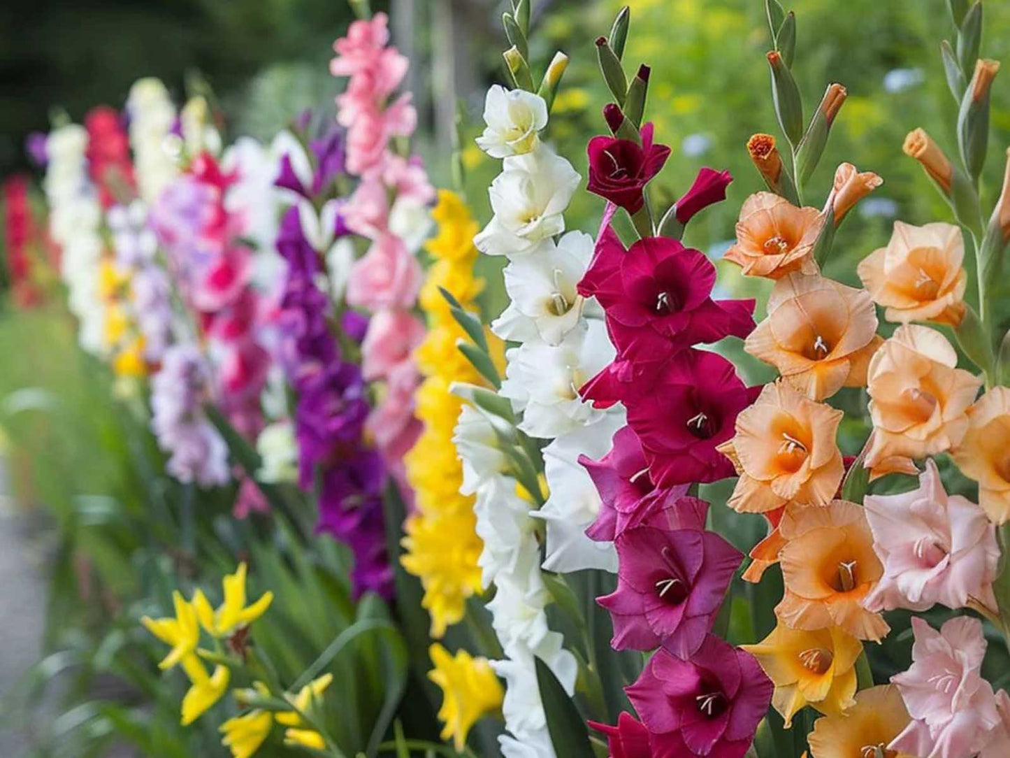 Gladiolus (Glad) Mix 8 Colors – Flower Bulbs