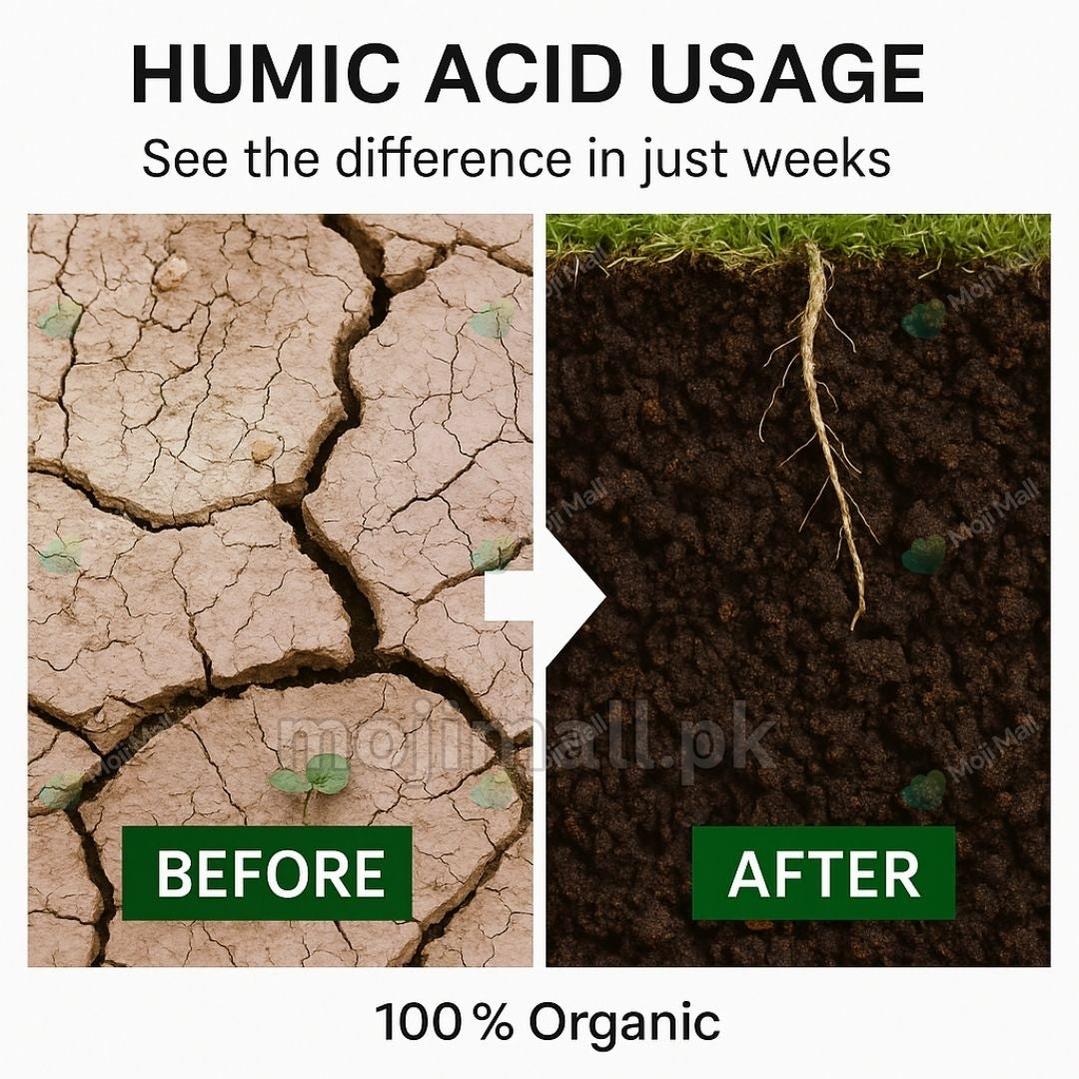 Humic acid Powder (imported) – Water Soluble-Moji Mall