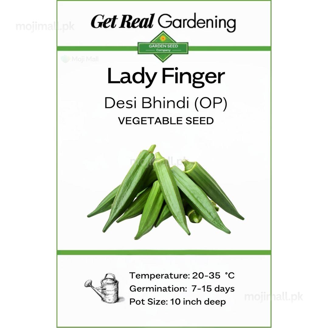 Lady Finger (دیسی بھنڈی کے بیج) – 50+ Seeds-Moji Mall