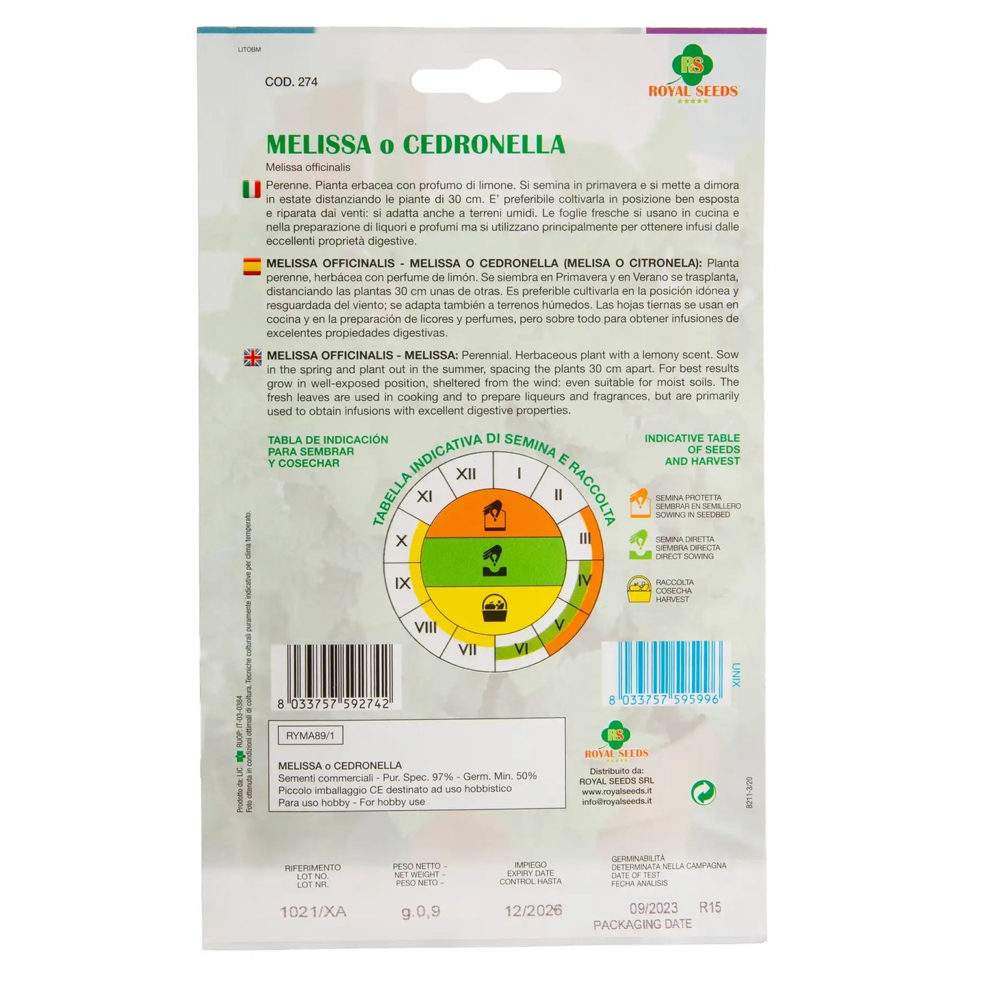 Lemon Balm – Royal Seeds