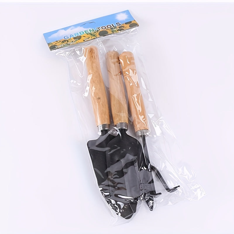 Shovels Set - Wooden Handle - Pack of 3