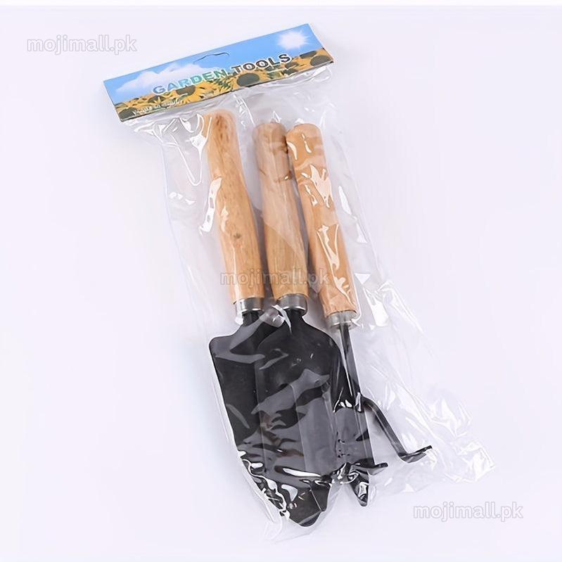 Shovels Set – Pack of 3 (Wooden Handle)-Moji Mall