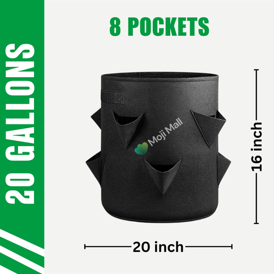 20 Gallon - 8 Side Pockets Bag