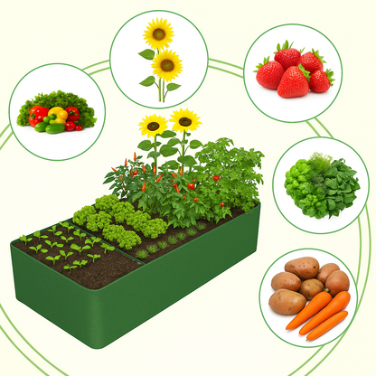 Kiyari (8 Grid) Grow Bag  – Green