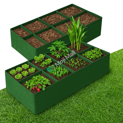Kiyari (8 Grid) Grow Bag  – Green