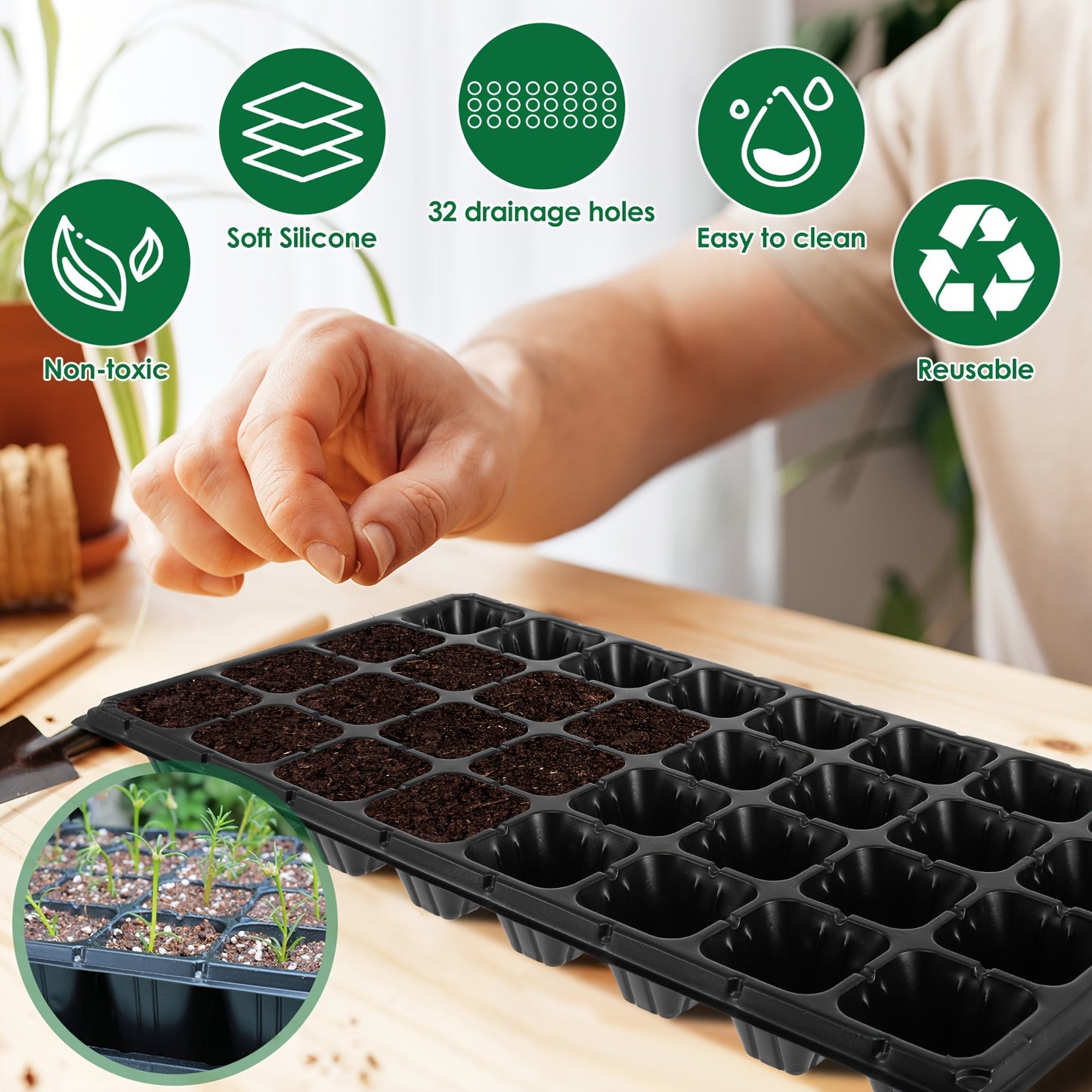 Seedling Tray - 32 Holes