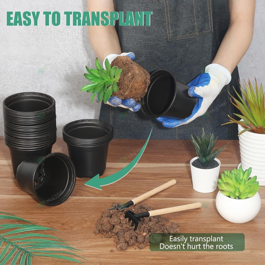 Pots Flexible – 5-inch Black Plastic (imported)