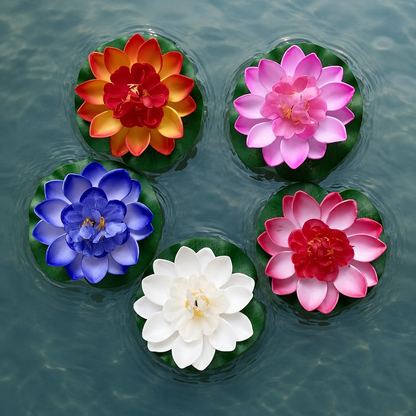 Artificial Floating Lotus Flower for Water Decoration