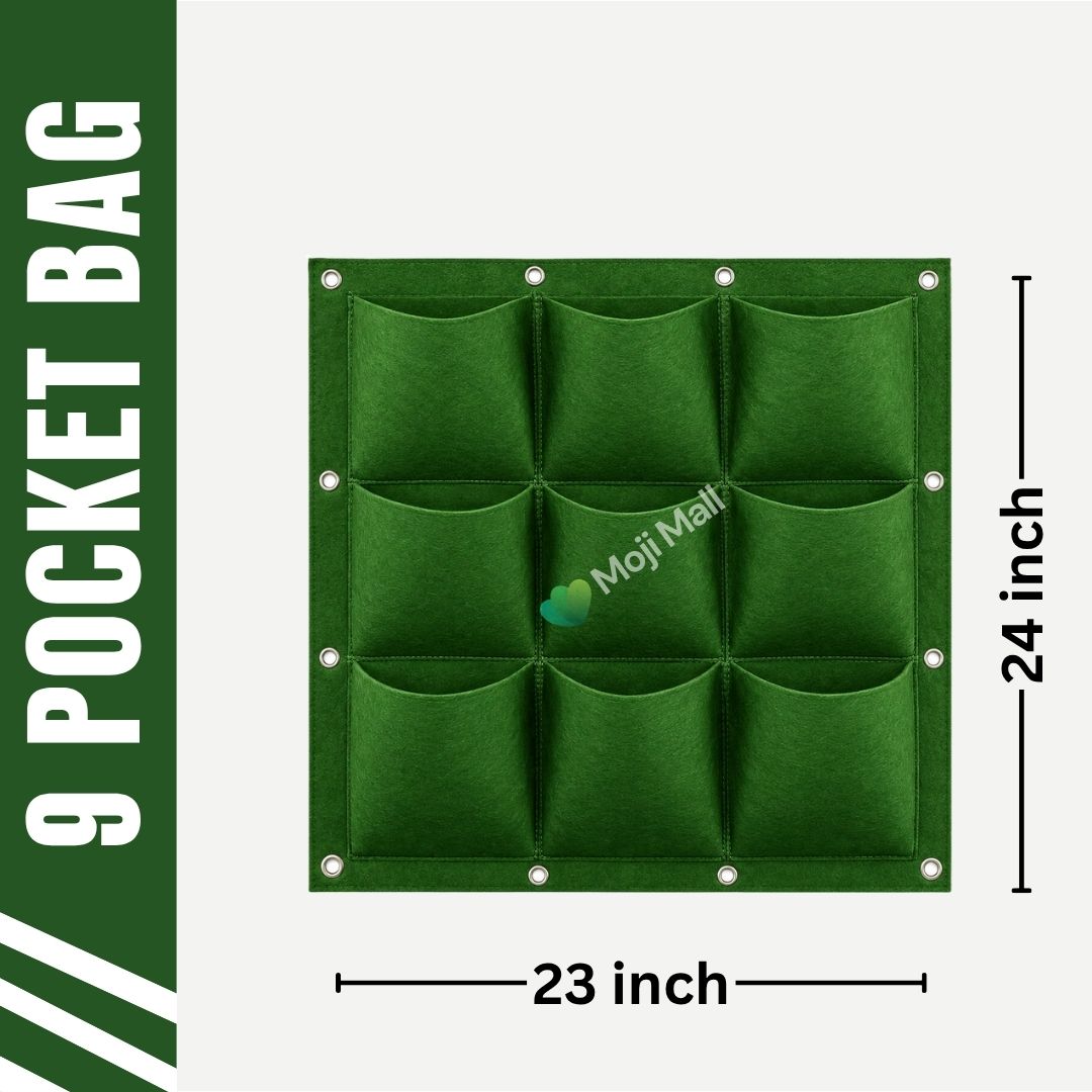 9 Pocket Vertical Hanging Grow Bag – Imported