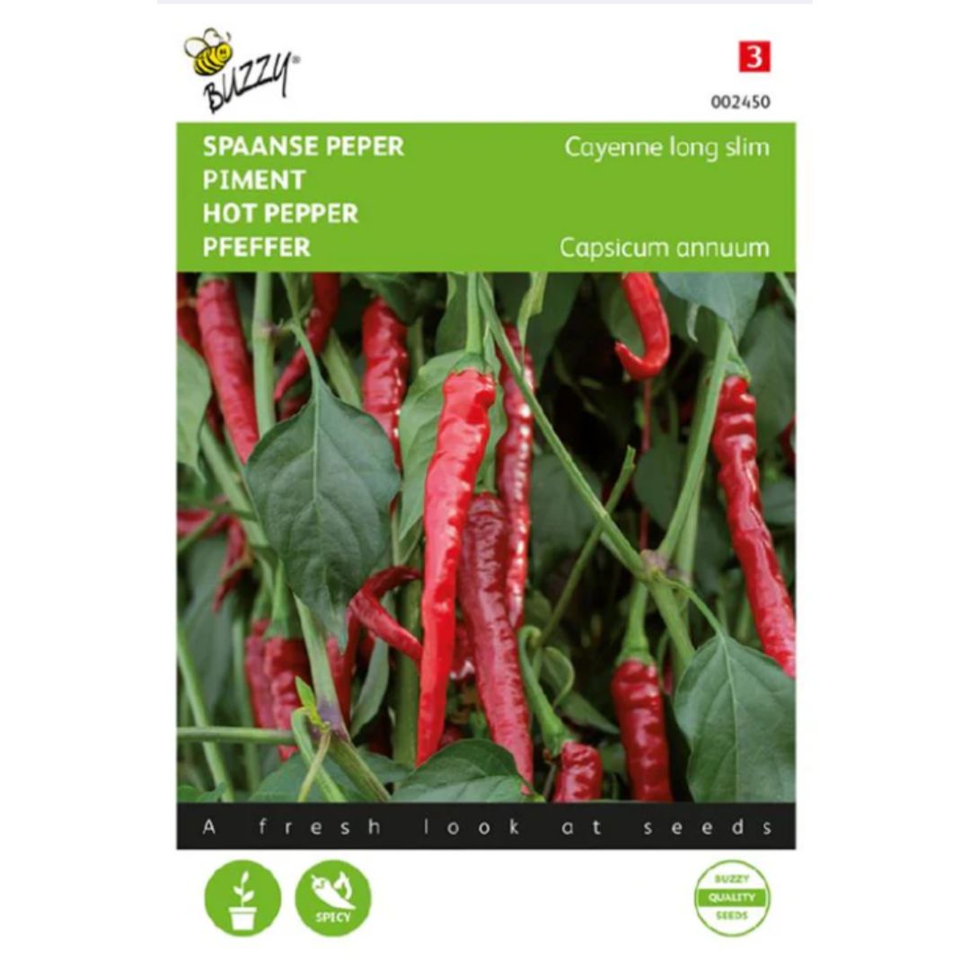 Cayenne Pepper Buzzy – Seeds (Imported - Limited Stock)