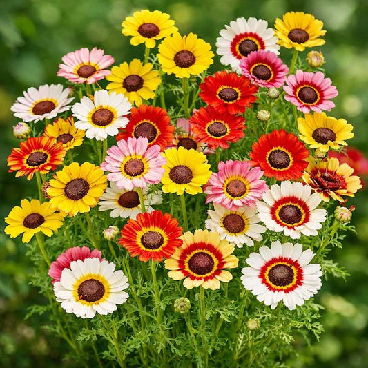 Chrysanthemum (گل داؤدی) Rainbow – 35+ Seeds (WINTER)