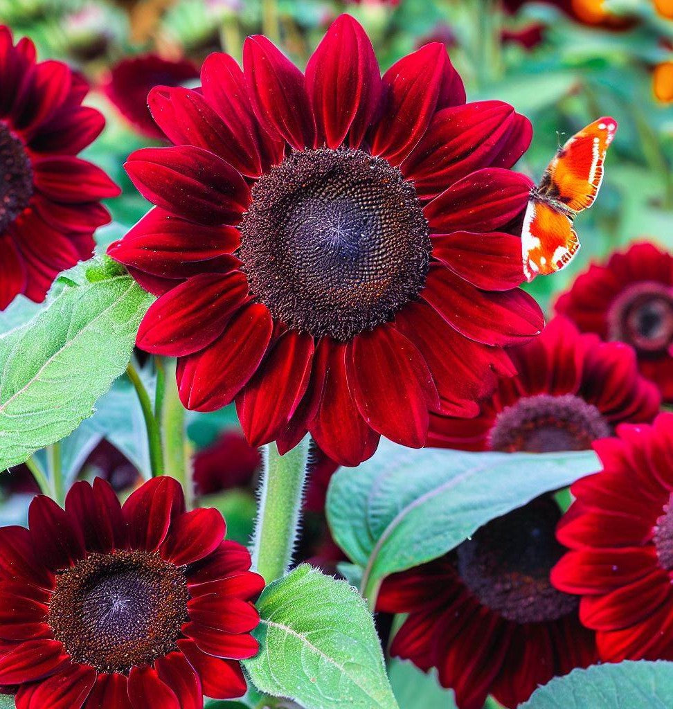 Helianthus - Red and Brown Shade - Seeds