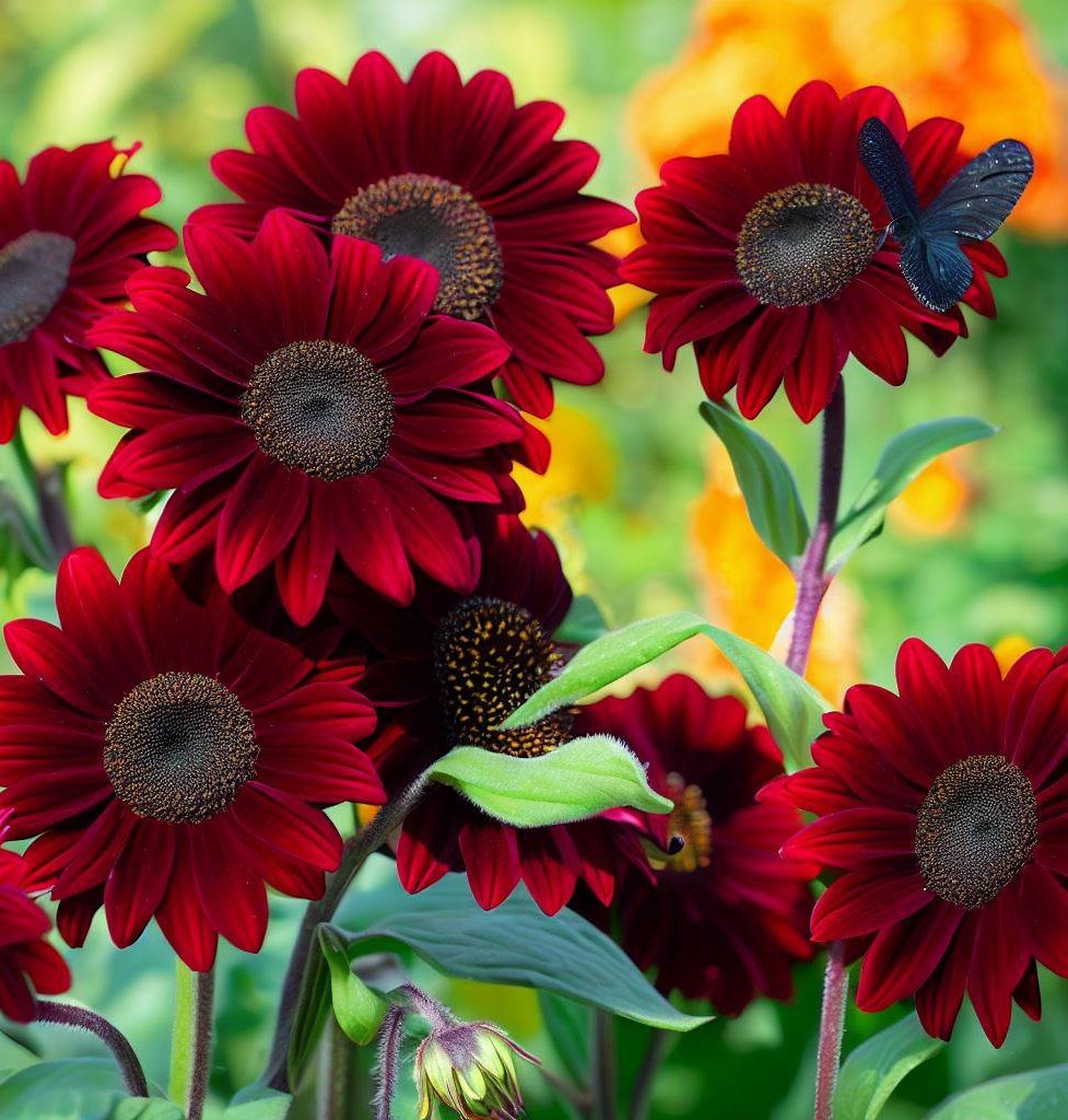 Helianthus - Red and Brown Shade - Seeds