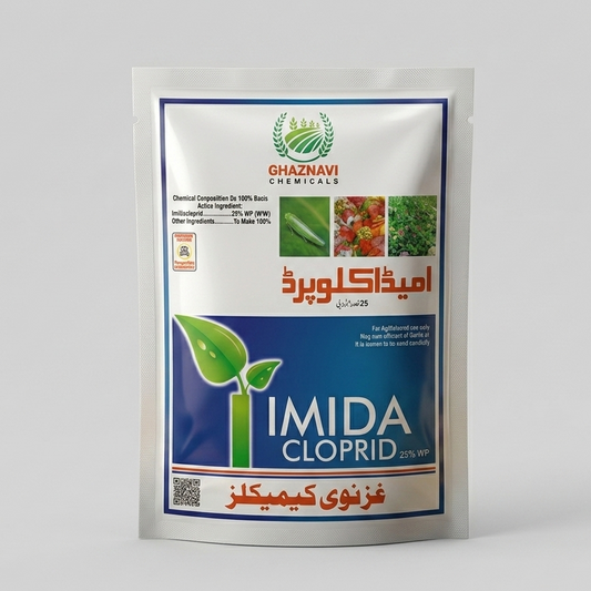 Ghaznavi Chemicals Imida Cloprid package on a white background