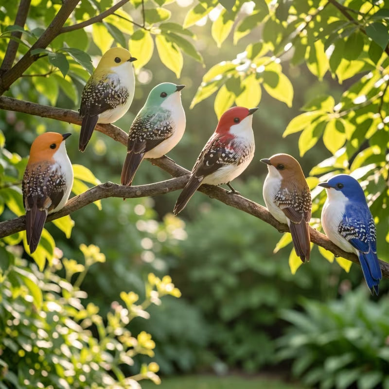 Pack of 2 Artificial Birds Large Size