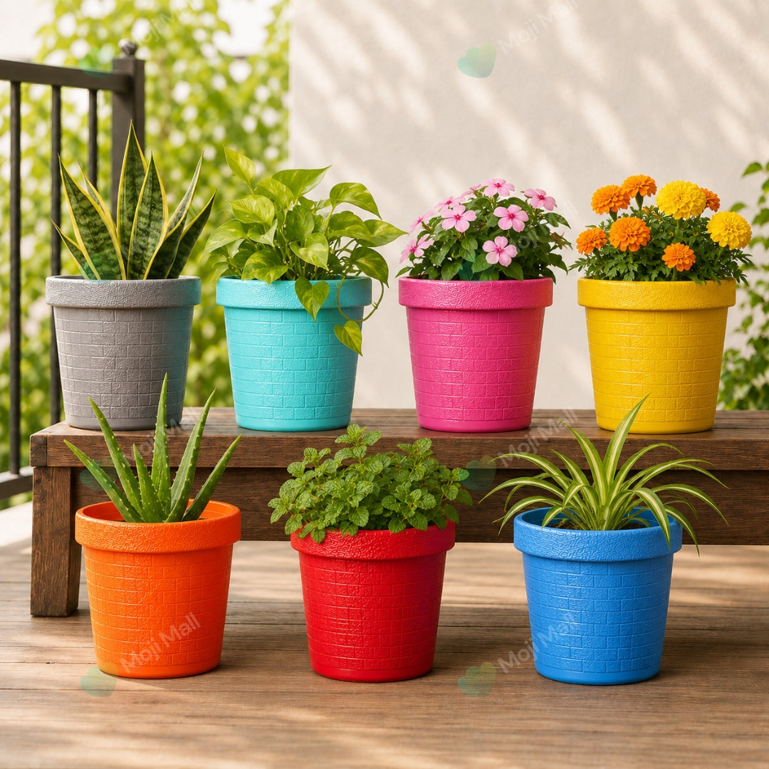 Pack of 10 – Fiber Pots (8x7 INCHES)