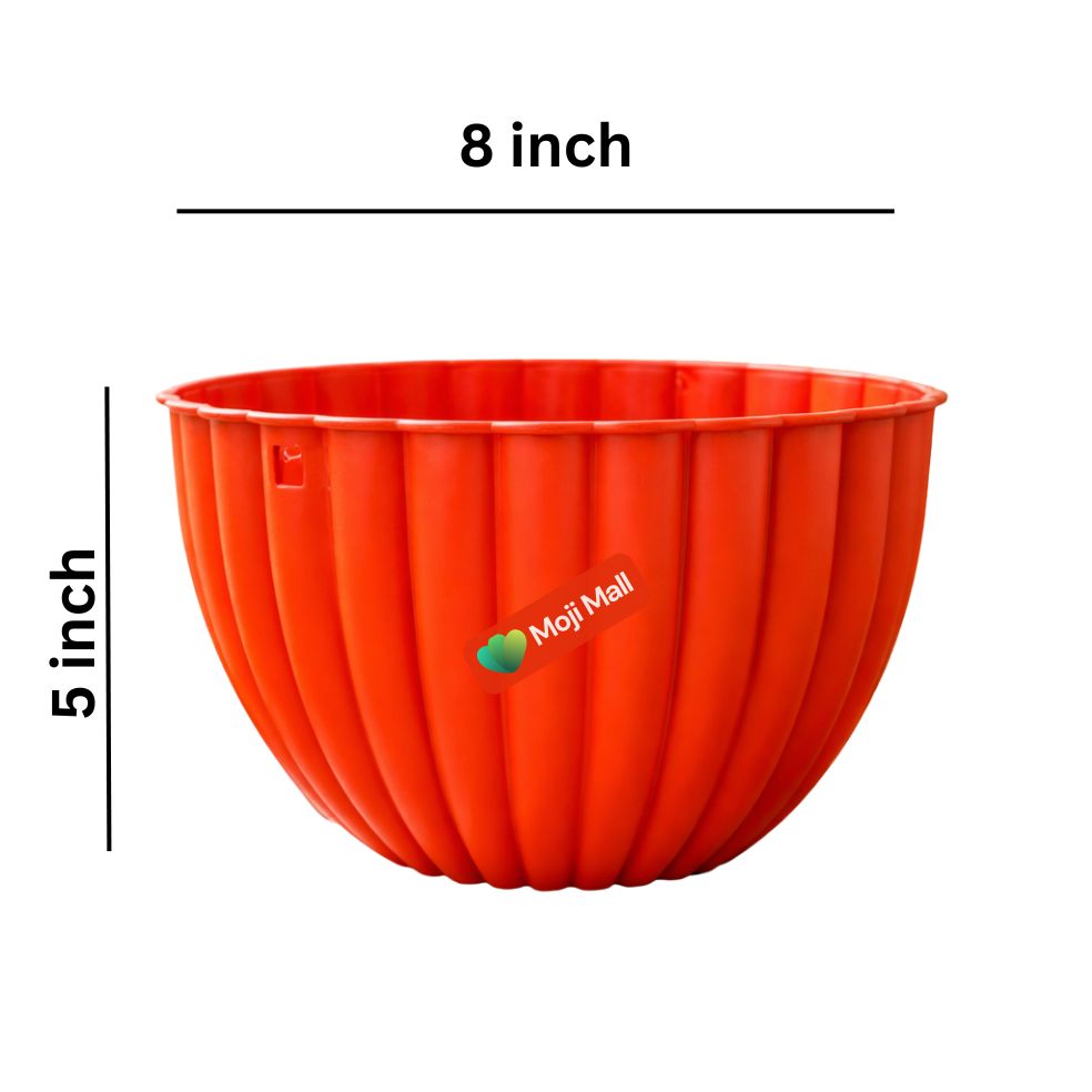 Pack of 4 Hanging Basket (With Chains) Flower Design