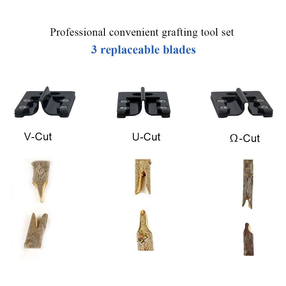 Grafting Tool Kit - 3 type Cuts (U-Cut & V-Cut & Ω-Cut)