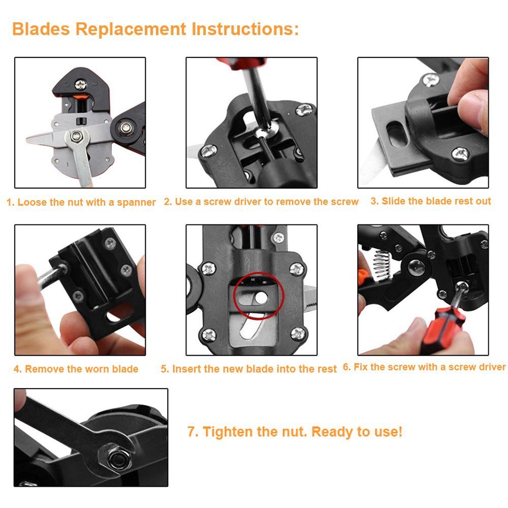 Grafting Tool Kit - 3 type Cuts (U-Cut & V-Cut & Ω-Cut)