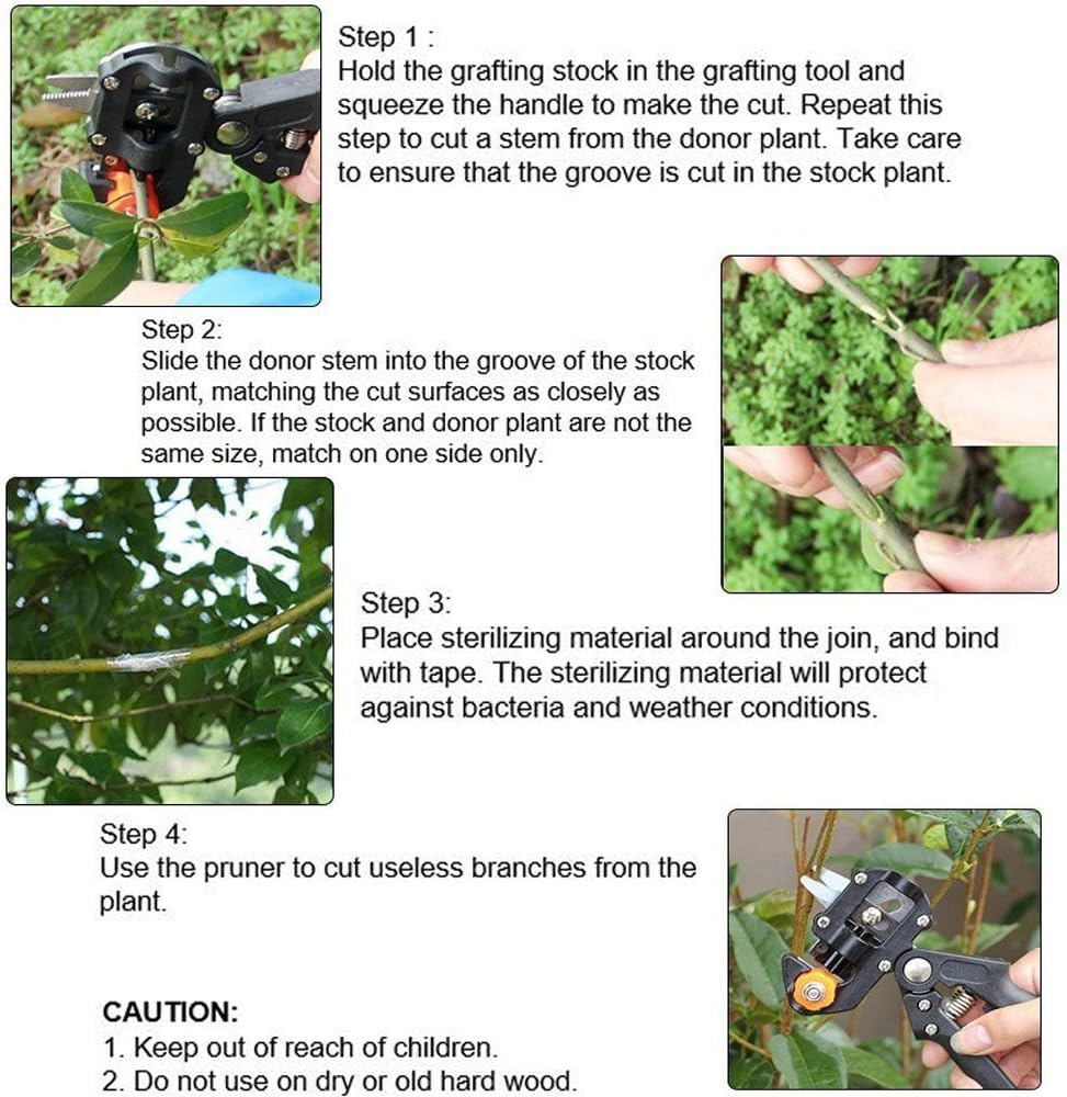 Grafting Tool Kit - 3 type Cuts (U-Cut & V-Cut & Ω-Cut)