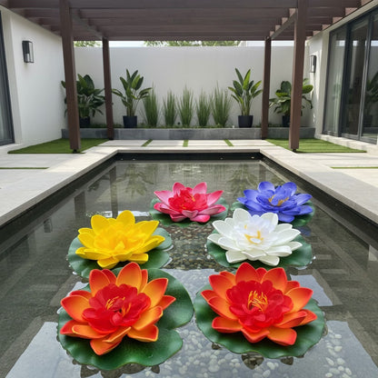 Artificial Floating Lotus Flower for Water Decoration