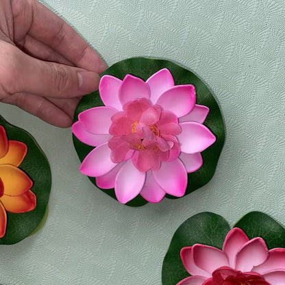 Artificial Floating Lotus Flower for Water Decoration