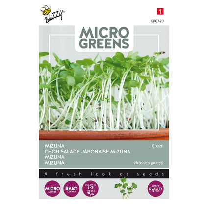 Mizuna Microgreens – Buzzy Seeds (Imported - Limited Stock)