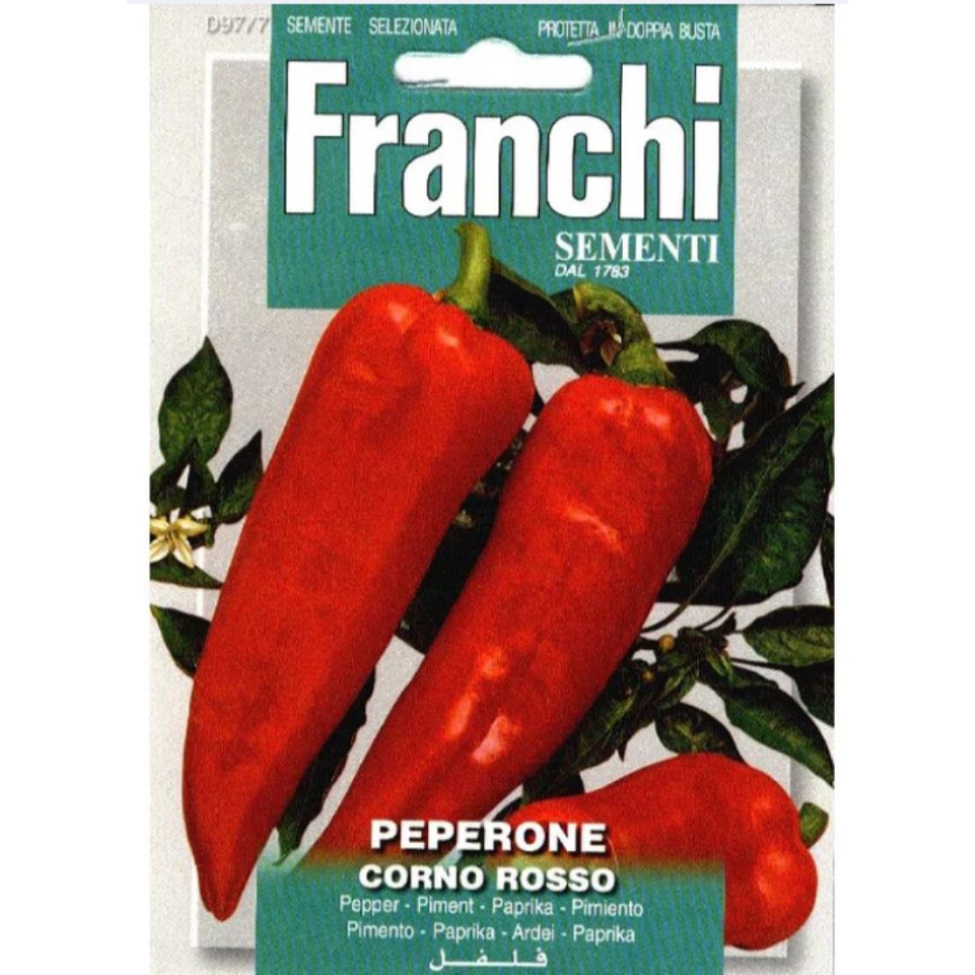 Peperone Corno di Rosso – Franchi Seeds (Imported - Limited Stock)-Moji Mall