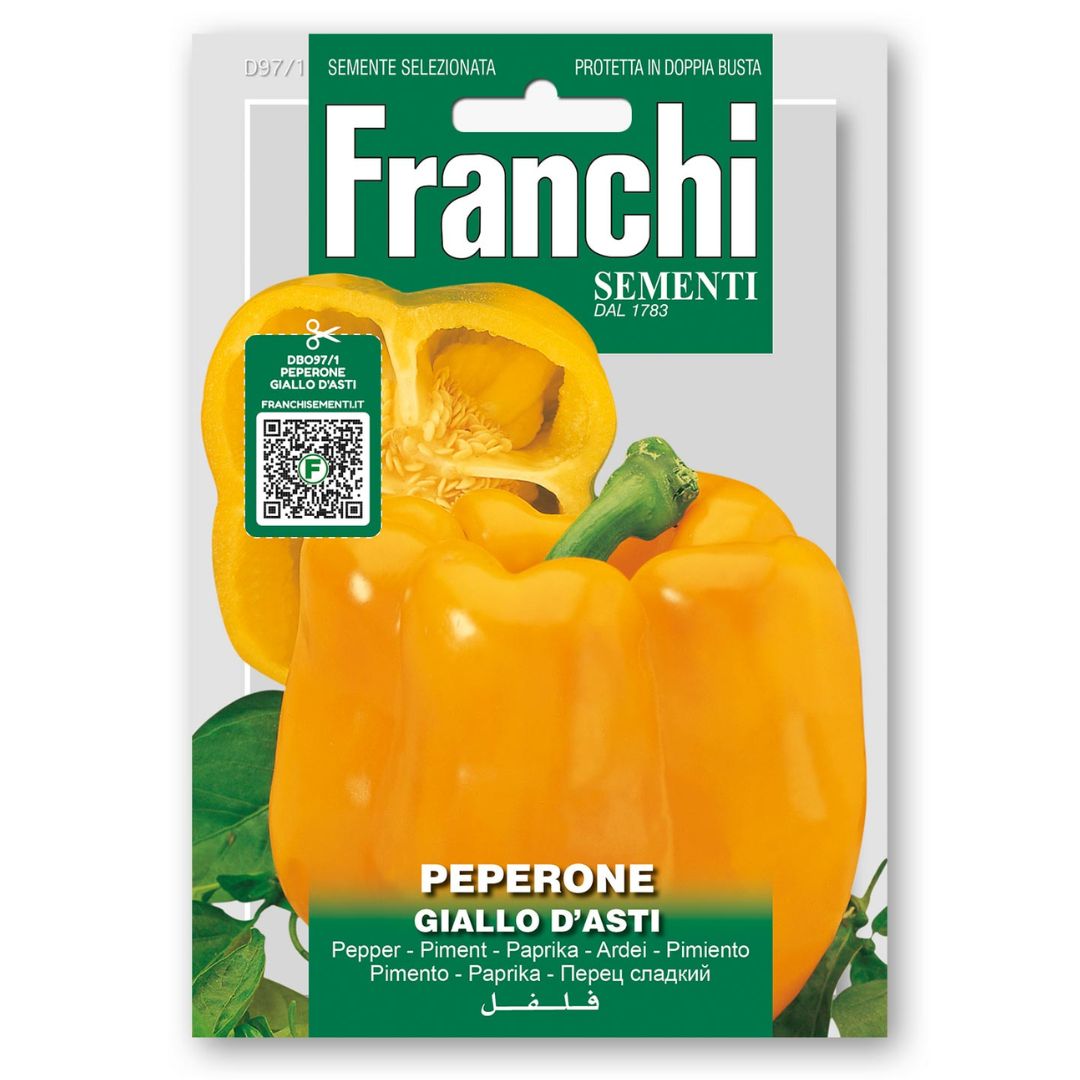 Peperone Giallo D'Asti  – Franchi Seeds (imported - Limited Stock)