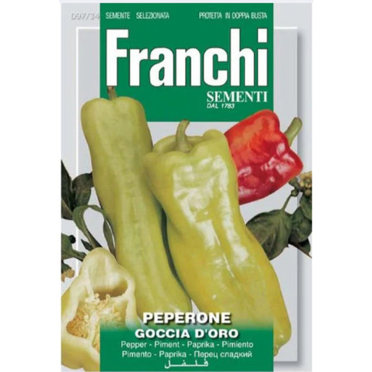 Peperone Goccia D'oro– Franchi Seeds (Imported - Limited Stock)-Moji Mall