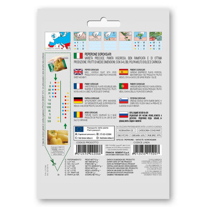 Peperone Soroksari – Franchi Seeds (imported - Limited Stock)