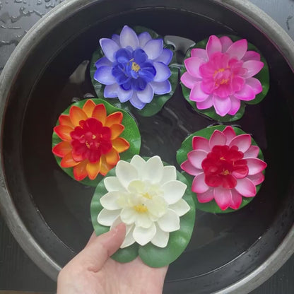 Artificial Floating Lotus Flower for Water Decoration
