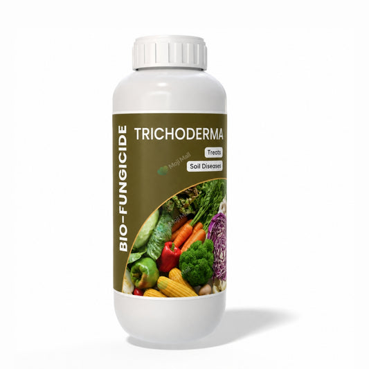 Trichoderma bio fungicide for biological control of soil-borne fungal diseases and healthier plant roots in Pakistan by Moji Mall.