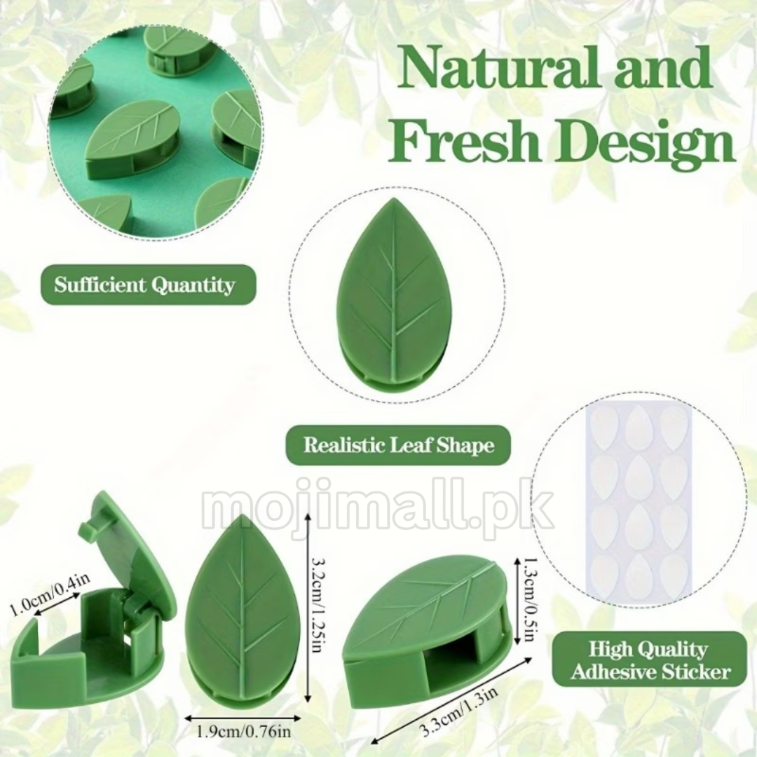 Self-Adhesive Plant Climbing Clips – Leaf Design